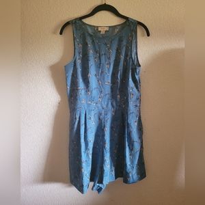 Loft Blue Sleeveless Romper Size 6